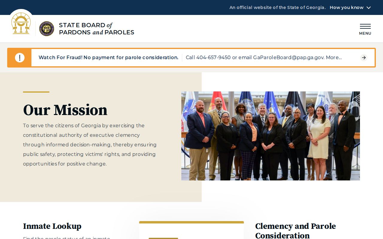 Georgia parole board source for Camden County post-release supervision